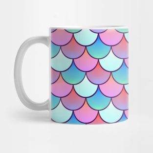 Fantasy Mermaid Colorful Fish Scale Aqua Sea Life Gift Mug